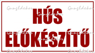 Hús előkészítő tábla matrica