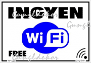 Ingyen free WiFi piktogramos tábla matrica