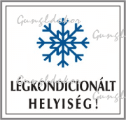 Légkondicionált helyiség piktogramos kismatrica