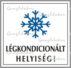 Légkondicionált helyiség piktogramos kismatrica