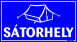 Sátorhely tábla matrica
