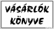 Vásárlók könyve tábla matrica