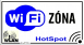 WIFI zóna hotspot tábla matrica