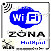 WiFi Zóna WLAN HotSpot kis matrica