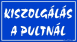 Kiszolgálás a pulnál tábla matrica, kék színben fehér felirattal