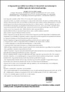 Szavatossági és jótállási igények intézésének módja, A4 es méretű, fehér lapon feketével nyomtatva, laminált kivitelű
