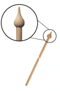 Fa zászlórúd csúcsdísszel 150 cm